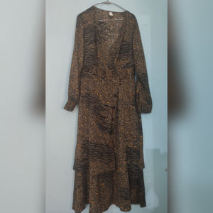 Dress, Kazo, Size-L, Colour-Green